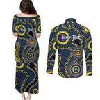 Storm NAIDOC Week 2026 Personalised Couples Matching Puletasi and Long Sleeve Button Shirt 50 Years of Deadly Aboriginal Art