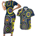 Storm NAIDOC Week 2026 Personalised Couples Matching Short Sleeve Bodycon Dress and Hawaiian Shirt 50 Years of Deadly Aboriginal Art