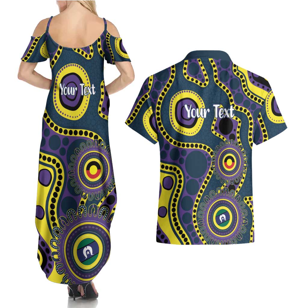 Storm NAIDOC Week 2026 Personalised Couples Matching Summer Maxi Dress and Hawaiian Shirt 50 Years of Deadly Aboriginal Art