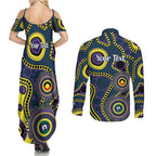 Storm NAIDOC Week 2026 Personalised Couples Matching Summer Maxi Dress and Long Sleeve Button Shirt 50 Years of Deadly Aboriginal Art