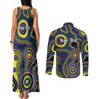 Storm NAIDOC Week 2026 Personalised Couples Matching Tank Maxi Dress and Long Sleeve Button Shirt 50 Years of Deadly Aboriginal Art