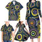 Storm NAIDOC Week 2026 Personalised Family Matching Long Sleeve Bodycon Dress and Hawaiian Shirt 50 Years of Deadly Aboriginal Art