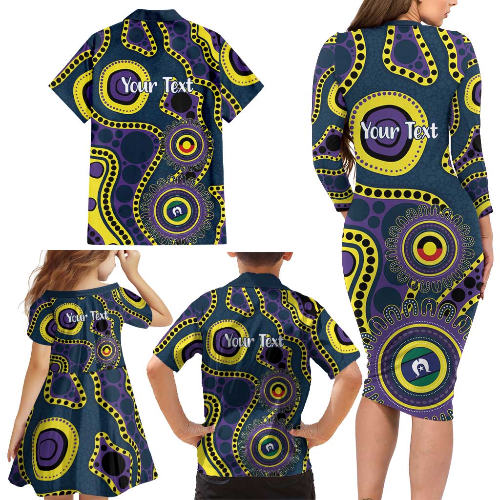 Storm NAIDOC Week 2026 Personalised Family Matching Long Sleeve Bodycon Dress and Hawaiian Shirt 50 Years of Deadly Aboriginal Art