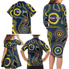 Storm NAIDOC Week 2026 Personalised Family Matching Long Sleeve Bodycon Dress and Hawaiian Shirt 50 Years of Deadly Aboriginal Art