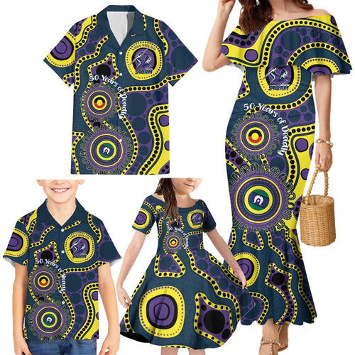 Storm NAIDOC Week 2026 Personalised Family Matching Mermaid Dress and Hawaiian Shirt 50 Years of Deadly Aboriginal Art