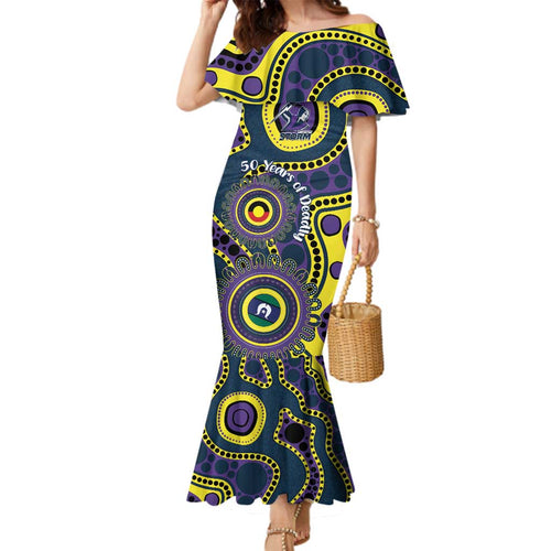 Storm NAIDOC Week 2026 Personalised Family Matching Mermaid Dress and Hawaiian Shirt 50 Years of Deadly Aboriginal Art