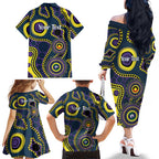 Storm NAIDOC Week 2026 Personalised Family Matching Off The Shoulder Long Sleeve Dress and Hawaiian Shirt 50 Years of Deadly Aboriginal Art