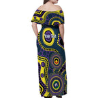 Storm NAIDOC Week 2026 Personalised Family Matching Off Shoulder Maxi Dress and Hawaiian Shirt 50 Years of Deadly Aboriginal Art