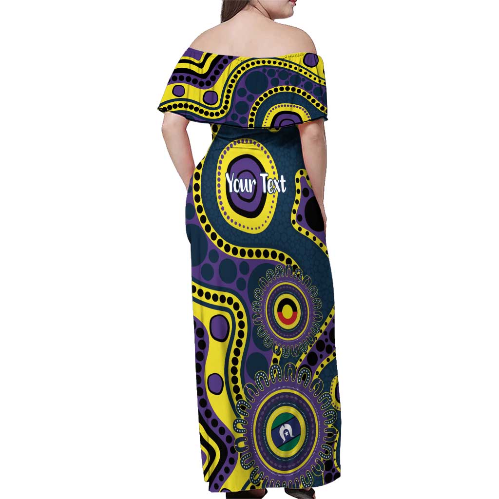Storm NAIDOC Week 2026 Personalised Family Matching Off Shoulder Maxi Dress and Hawaiian Shirt 50 Years of Deadly Aboriginal Art