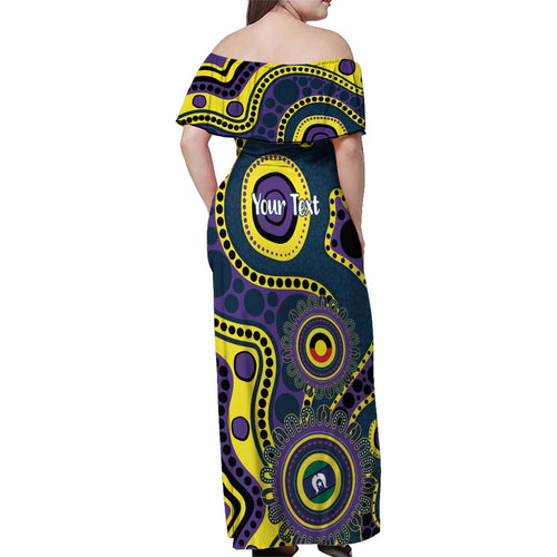 Storm NAIDOC Week 2026 Personalised Family Matching Off Shoulder Maxi Dress and Hawaiian Shirt 50 Years of Deadly Aboriginal Art
