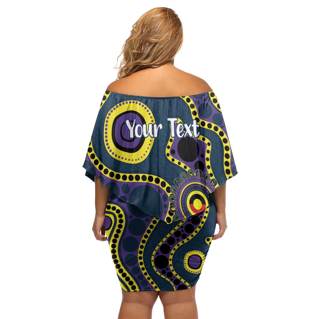 Storm NAIDOC Week 2026 Personalised Family Matching Off Shoulder Short Dress and Hawaiian Shirt 50 Years of Deadly Aboriginal Art