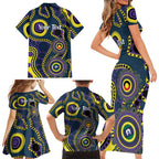 Storm NAIDOC Week 2026 Personalised Family Matching Short Sleeve Bodycon Dress and Hawaiian Shirt 50 Years of Deadly Aboriginal Art