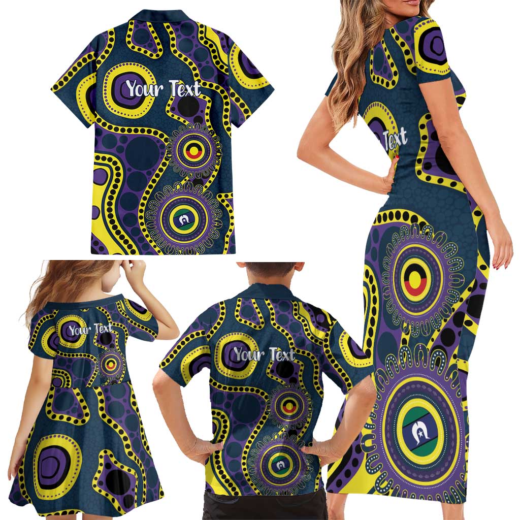 Storm NAIDOC Week 2026 Personalised Family Matching Short Sleeve Bodycon Dress and Hawaiian Shirt 50 Years of Deadly Aboriginal Art