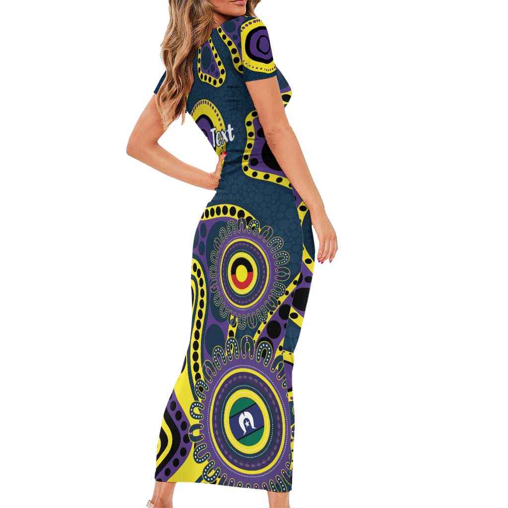 Storm NAIDOC Week 2026 Personalised Family Matching Short Sleeve Bodycon Dress and Hawaiian Shirt 50 Years of Deadly Aboriginal Art