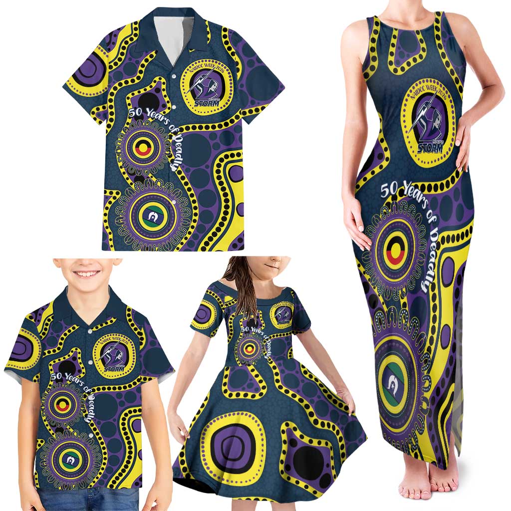 Storm NAIDOC Week 2026 Personalised Family Matching Tank Maxi Dress and Hawaiian Shirt 50 Years of Deadly Aboriginal Art
