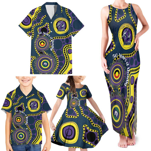 Storm NAIDOC Week 2026 Personalised Family Matching Tank Maxi Dress and Hawaiian Shirt 50 Years of Deadly Aboriginal Art