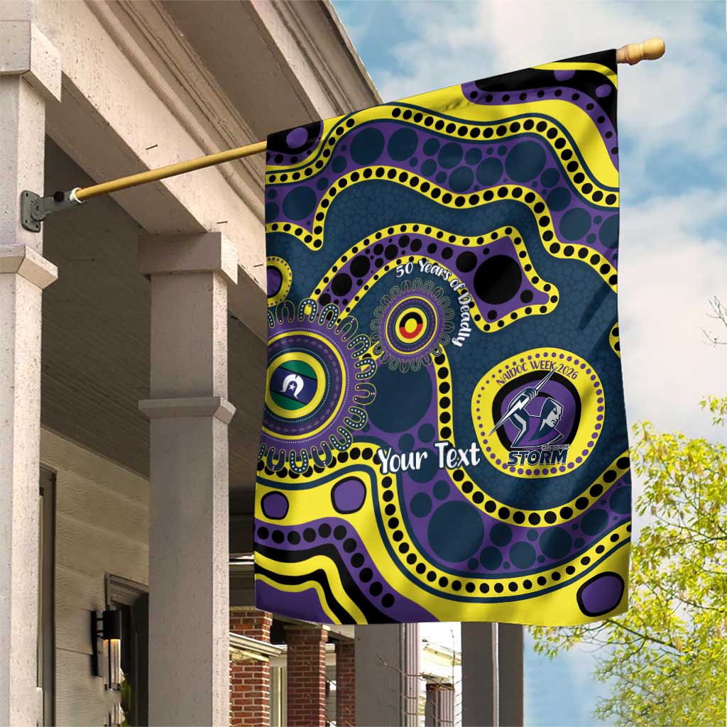 Storm NAIDOC Week 2026 Personalised Garden Flag 50 Years of Deadly Aboriginal Art