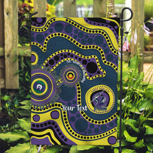 Storm NAIDOC Week 2026 Personalised Garden Flag 50 Years of Deadly Aboriginal Art