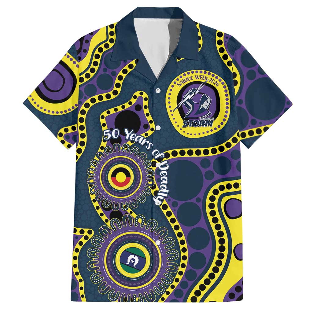 Storm NAIDOC Week 2026 Personalised Hawaiian Shirt 50 Years of Deadly Aboriginal Art