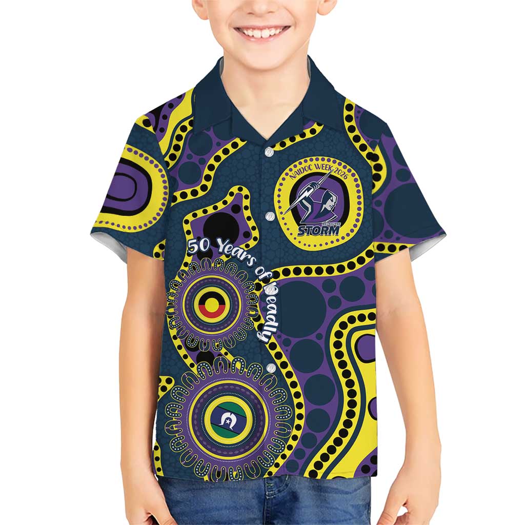 Storm NAIDOC Week 2026 Personalised Hawaiian Shirt 50 Years of Deadly Aboriginal Art