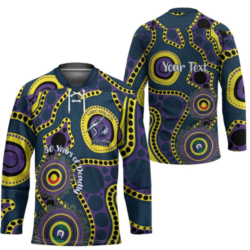 Storm NAIDOC Week 2026 Personalised Hockey Jersey 50 Years of Deadly Aboriginal Art