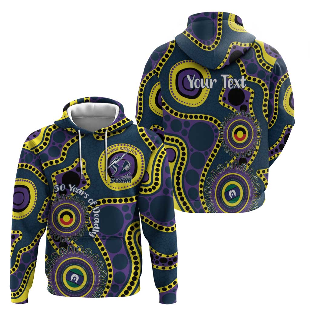 Storm NAIDOC Week 2026 Personalised Hoodie 50 Years of Deadly Aboriginal Art