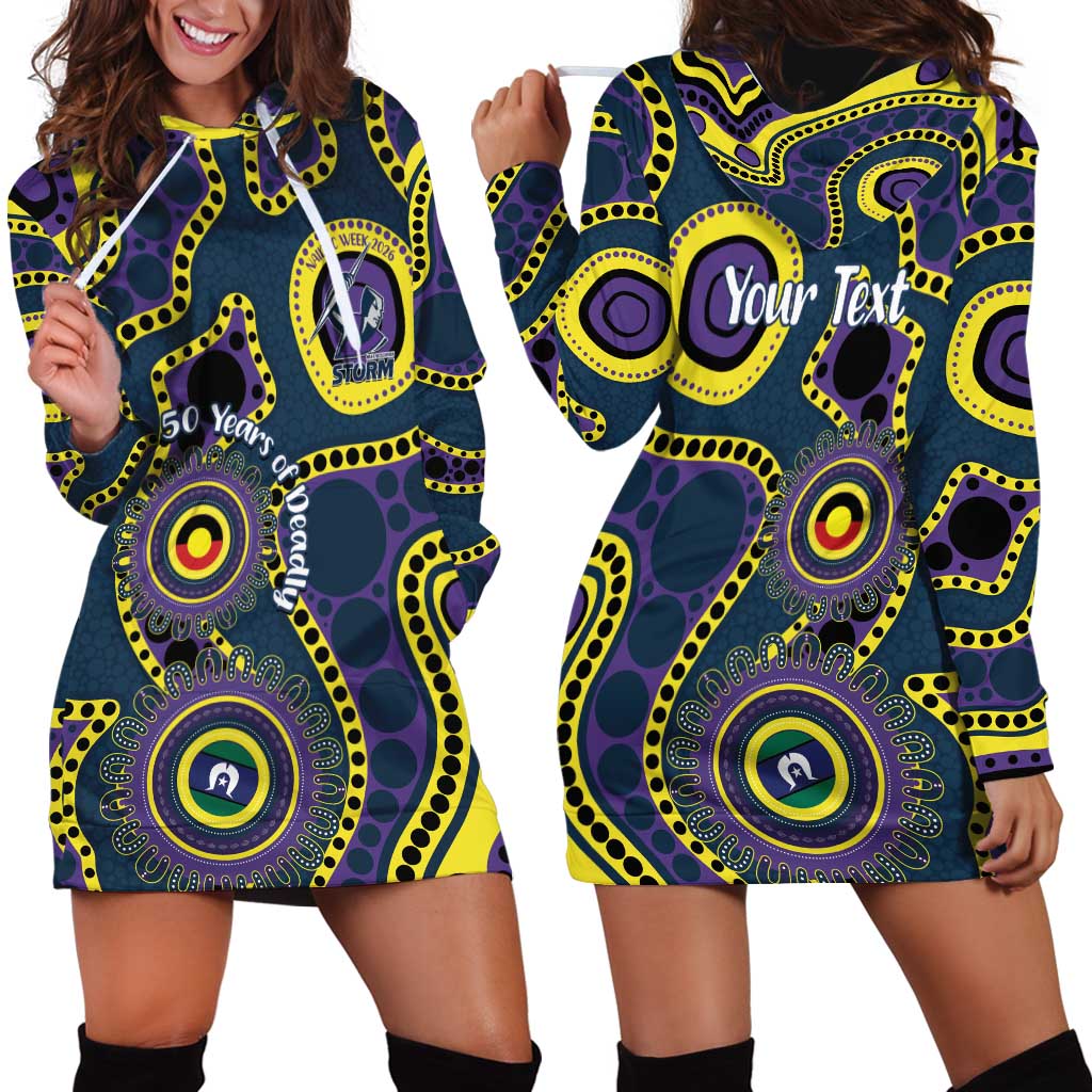 Storm NAIDOC Week 2026 Personalised Hoodie Dress 50 Years of Deadly Aboriginal Art