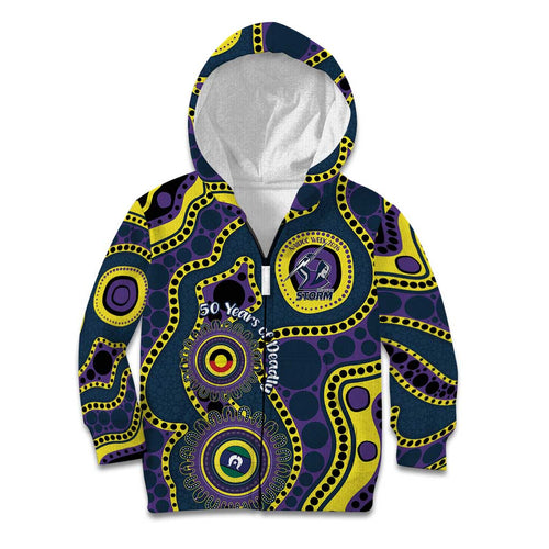 Storm NAIDOC Week 2026 Personalised Kid Hoodie 50 Years of Deadly Aboriginal Art