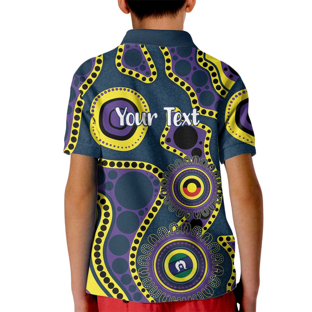Storm NAIDOC Week 2026 Personalised Kid Polo Shirt 50 Years of Deadly Aboriginal Art