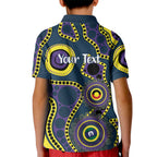 Storm NAIDOC Week 2026 Personalised Kid Polo Shirt 50 Years of Deadly Aboriginal Art