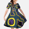 Storm NAIDOC Week 2026 Personalised Kid Short Sleeve Dress 50 Years of Deadly Aboriginal Art