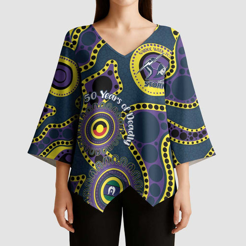 Storm NAIDOC Week 2026 Personalised Kimono Sleeve Blouse 50 Years of Deadly Aboriginal Art