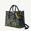 Storm NAIDOC Week 2026 Personalised Leather Bag 50 Years of Deadly Aboriginal Art