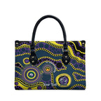 Storm NAIDOC Week 2026 Personalised Leather Bag 50 Years of Deadly Aboriginal Art