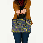 Storm NAIDOC Week 2026 Personalised Leather Bag 50 Years of Deadly Aboriginal Art