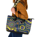Storm NAIDOC Week 2026 Personalised Leather Tote Bag 50 Years of Deadly Aboriginal Art