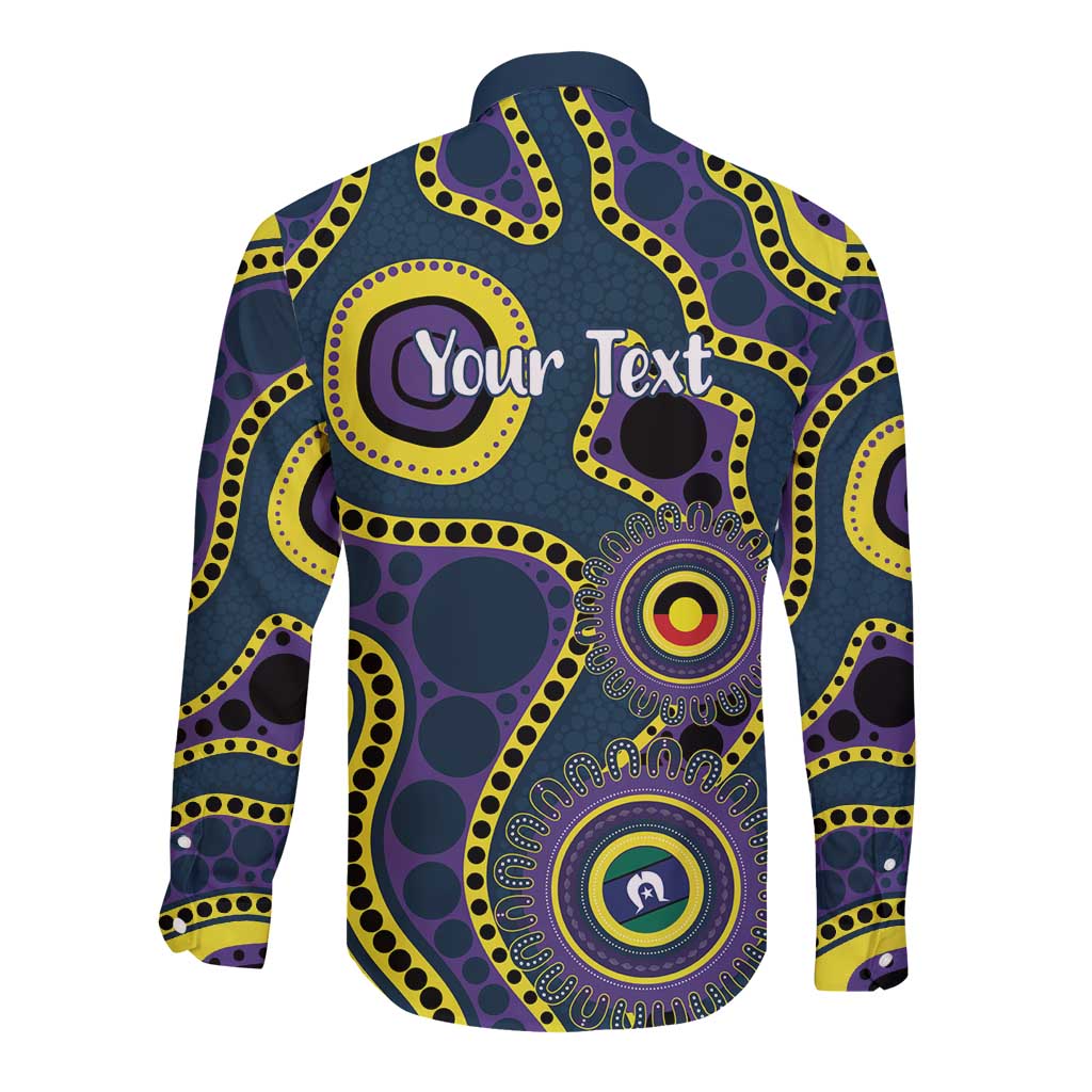Storm NAIDOC Week 2026 Personalised Long Sleeve Button Shirt 50 Years of Deadly Aboriginal Art