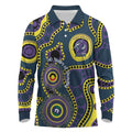 Storm NAIDOC Week 2026 Personalised Long Sleeve Polo Shirt 50 Years of Deadly Aboriginal Art