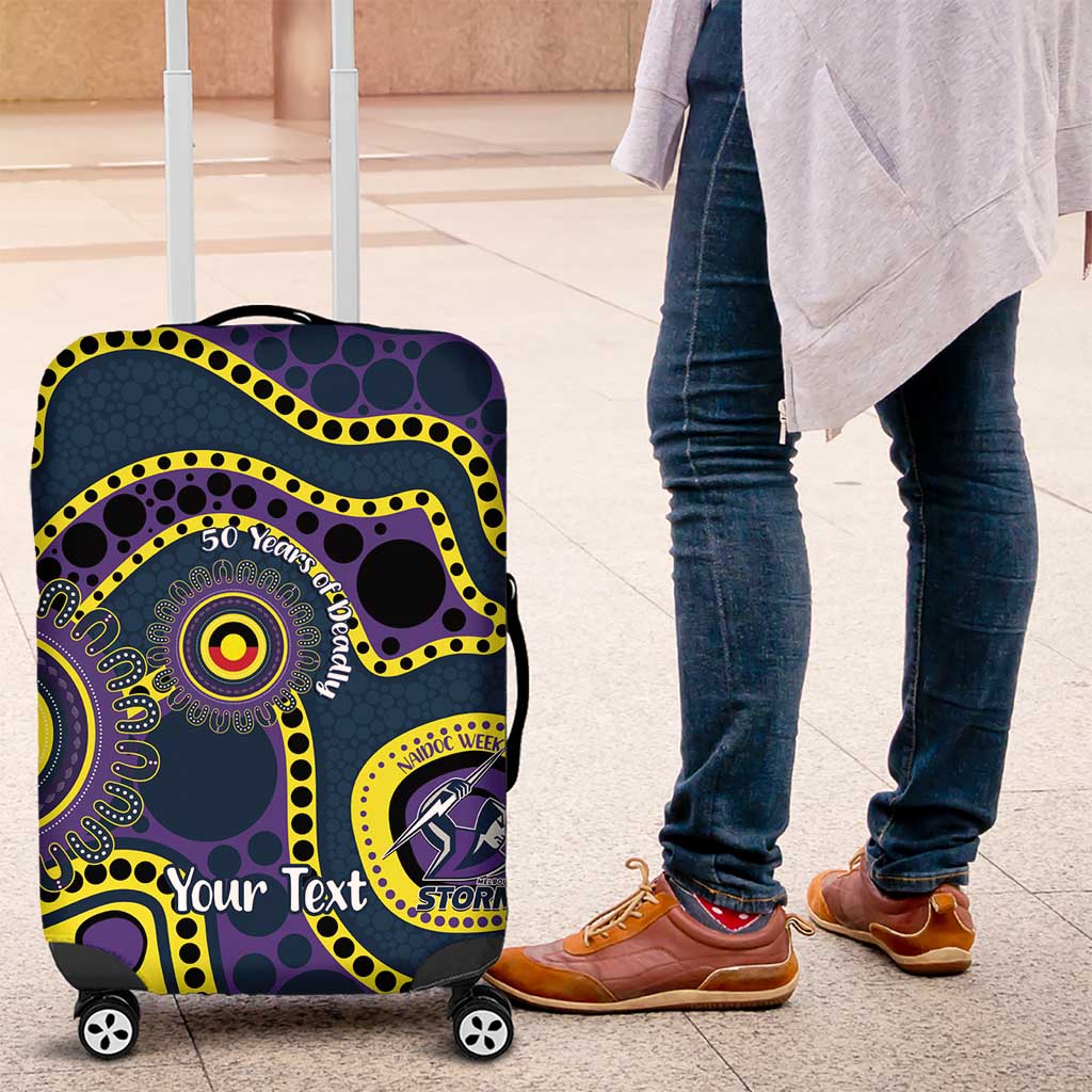 Storm NAIDOC Week 2026 Personalised Luggage Cover 50 Years of Deadly Aboriginal Art