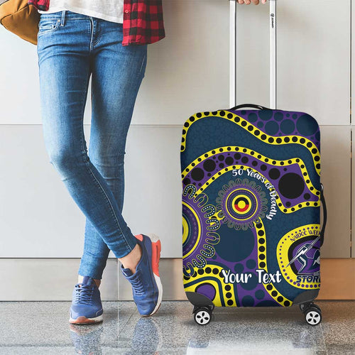 Storm NAIDOC Week 2026 Personalised Luggage Cover 50 Years of Deadly Aboriginal Art