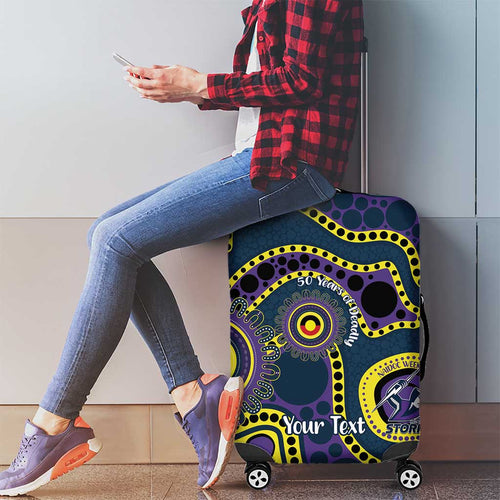 Storm NAIDOC Week 2026 Personalised Luggage Cover 50 Years of Deadly Aboriginal Art