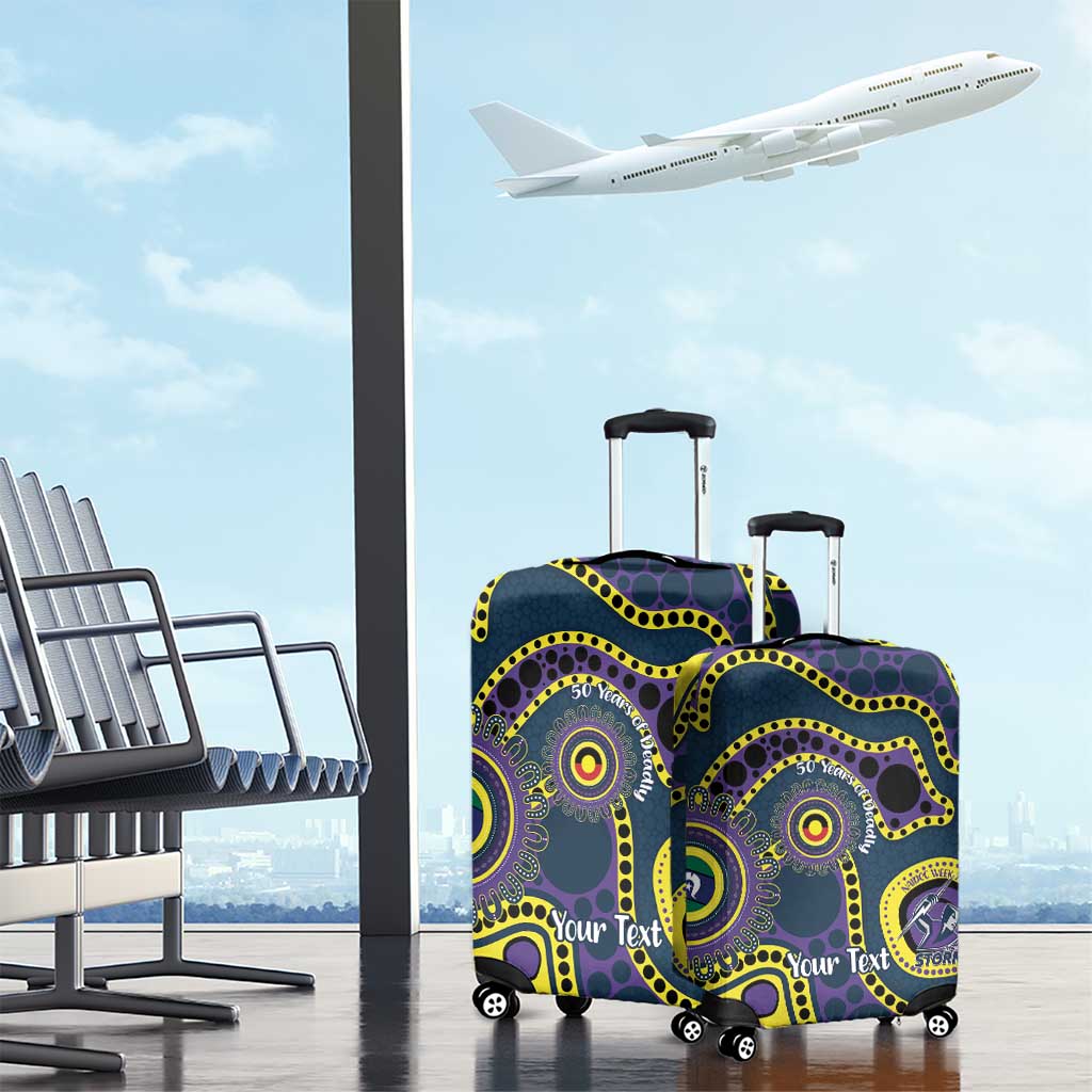 Storm NAIDOC Week 2026 Personalised Luggage Cover 50 Years of Deadly Aboriginal Art