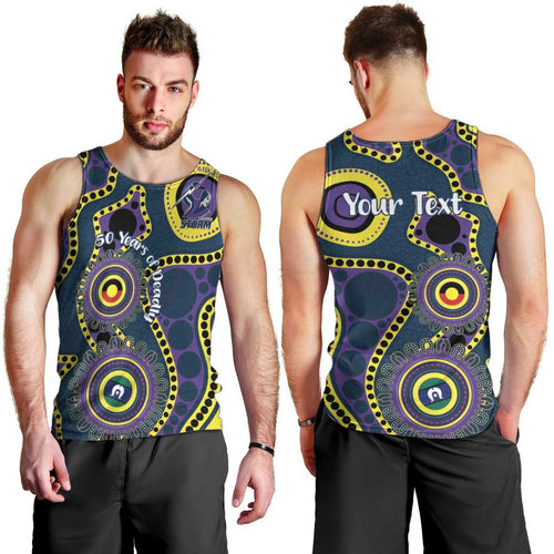Storm NAIDOC Week 2026 Personalised Men Tank Top 50 Years of Deadly Aboriginal Art