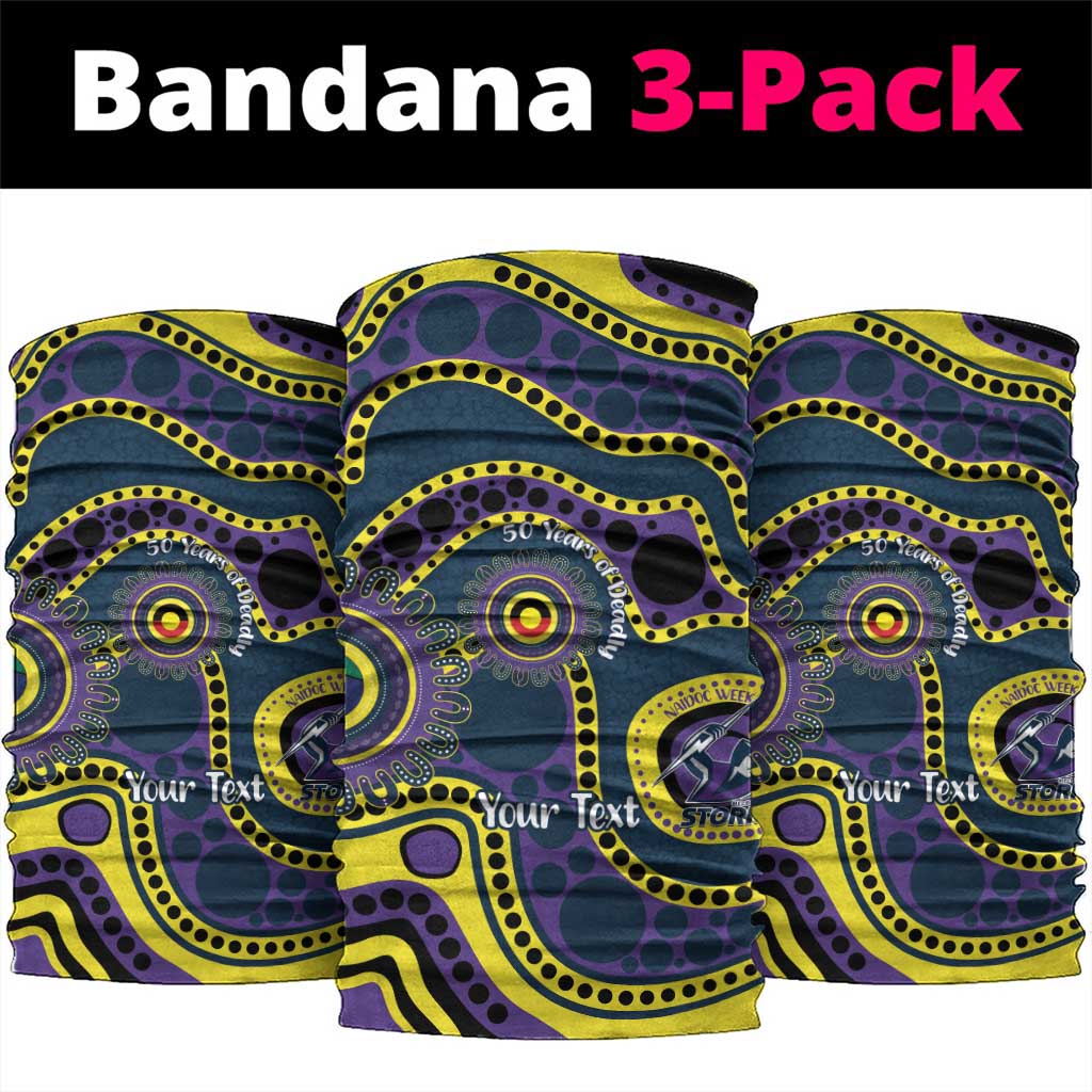 Storm NAIDOC Week 2026 Personalised Neck Gaiter 50 Years of Deadly Aboriginal Art