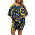 Storm NAIDOC Week 2026 Personalised Off Shoulder Short Dress 50 Years of Deadly Aboriginal Art