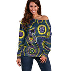 Storm NAIDOC Week 2026 Personalised Off Shoulder Sweater 50 Years of Deadly Aboriginal Art