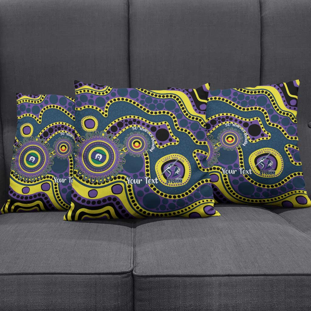 Storm NAIDOC Week 2026 Personalised Pillow Cover 50 Years of Deadly Aboriginal Art