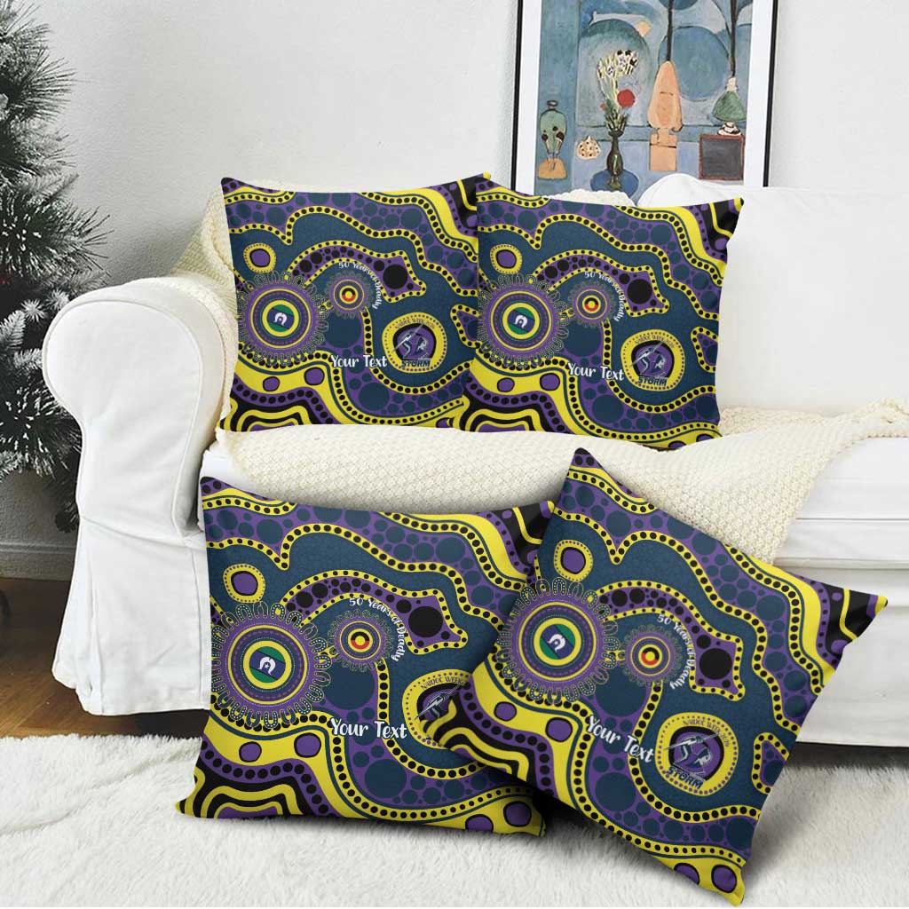Storm NAIDOC Week 2026 Personalised Pillow Cover 50 Years of Deadly Aboriginal Art