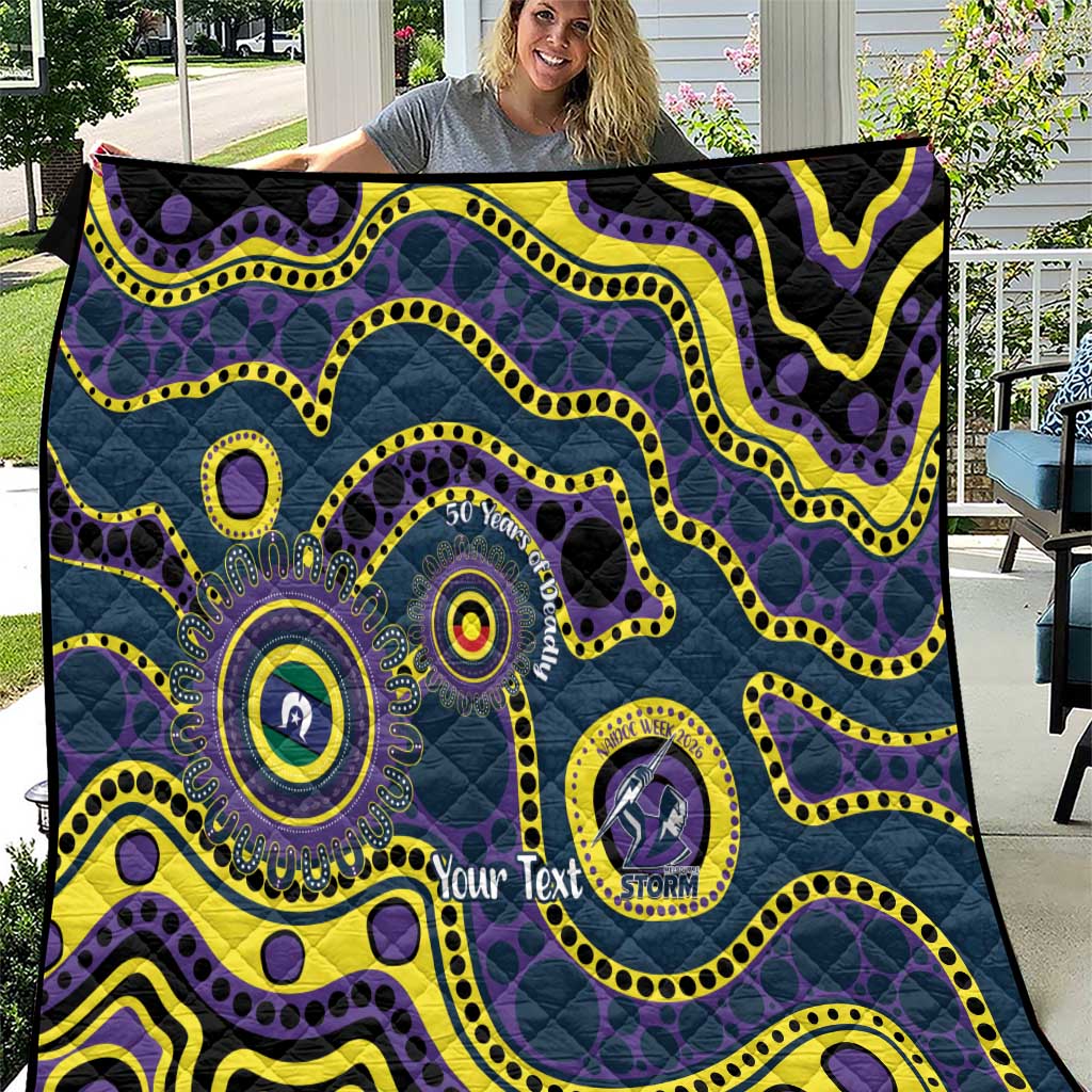 Storm NAIDOC Week 2026 Personalised Quilt 50 Years of Deadly Aboriginal Art