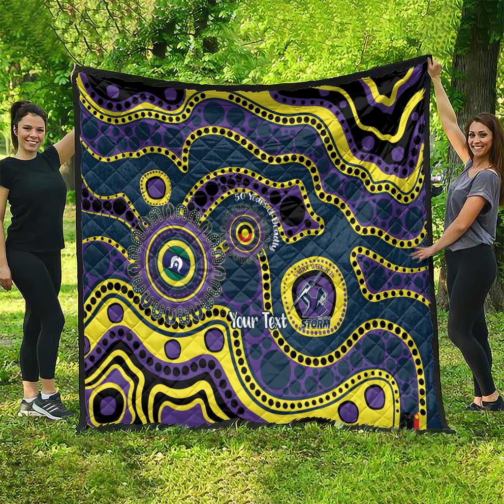 Storm NAIDOC Week 2026 Personalised Quilt 50 Years of Deadly Aboriginal Art